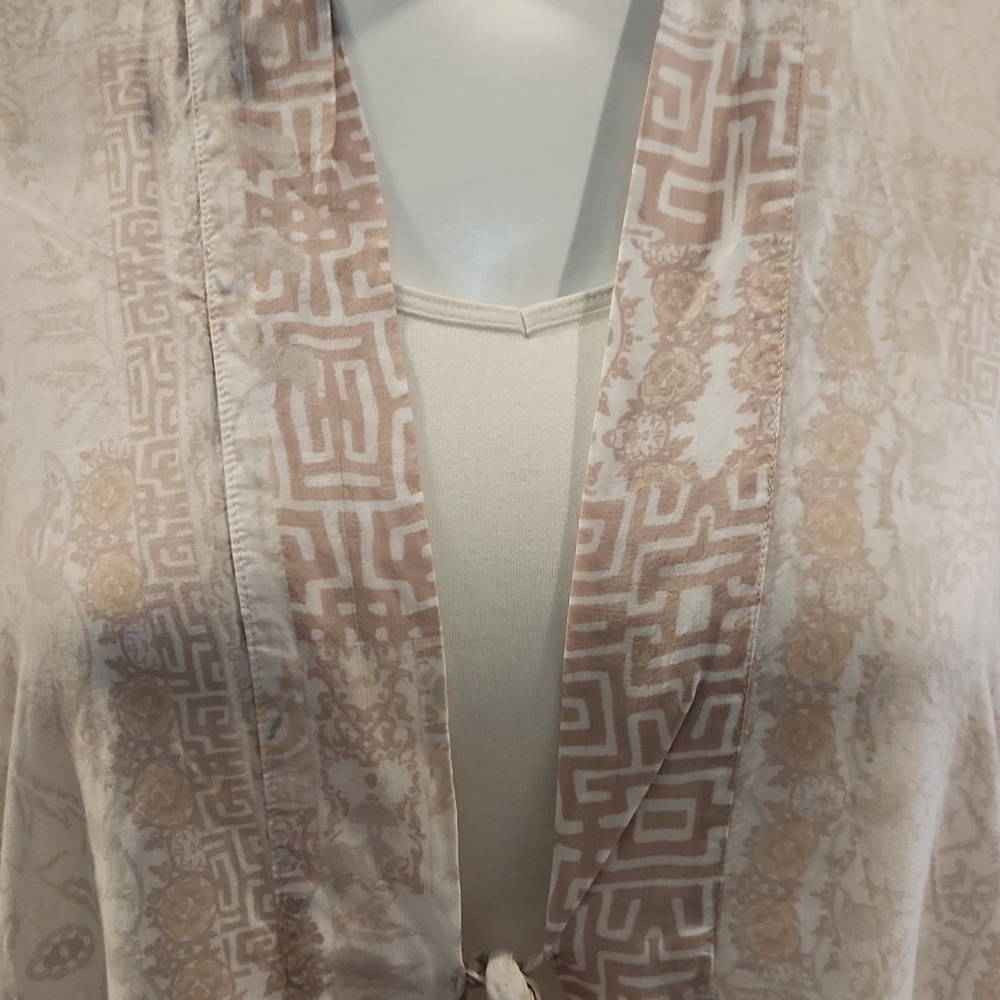 [Victoria Secret] Tan Print Robe - Size OSFM - Picture 5 of 7